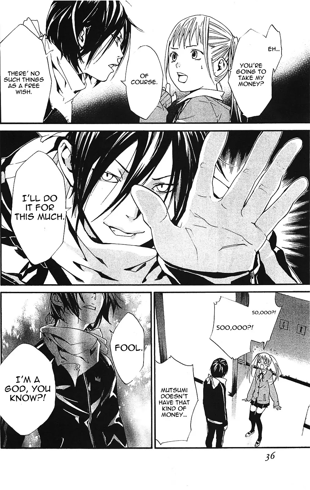 Noragami Chapter 1 page 36 - Chapter 1 : People Who Wear Sportswear