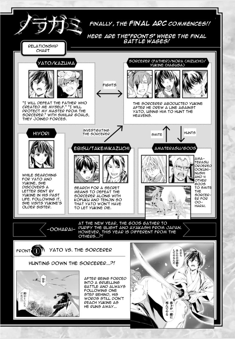 Noragami Chapter 100 page 1 - Chapter 100: A Springtime Flurry of Snow