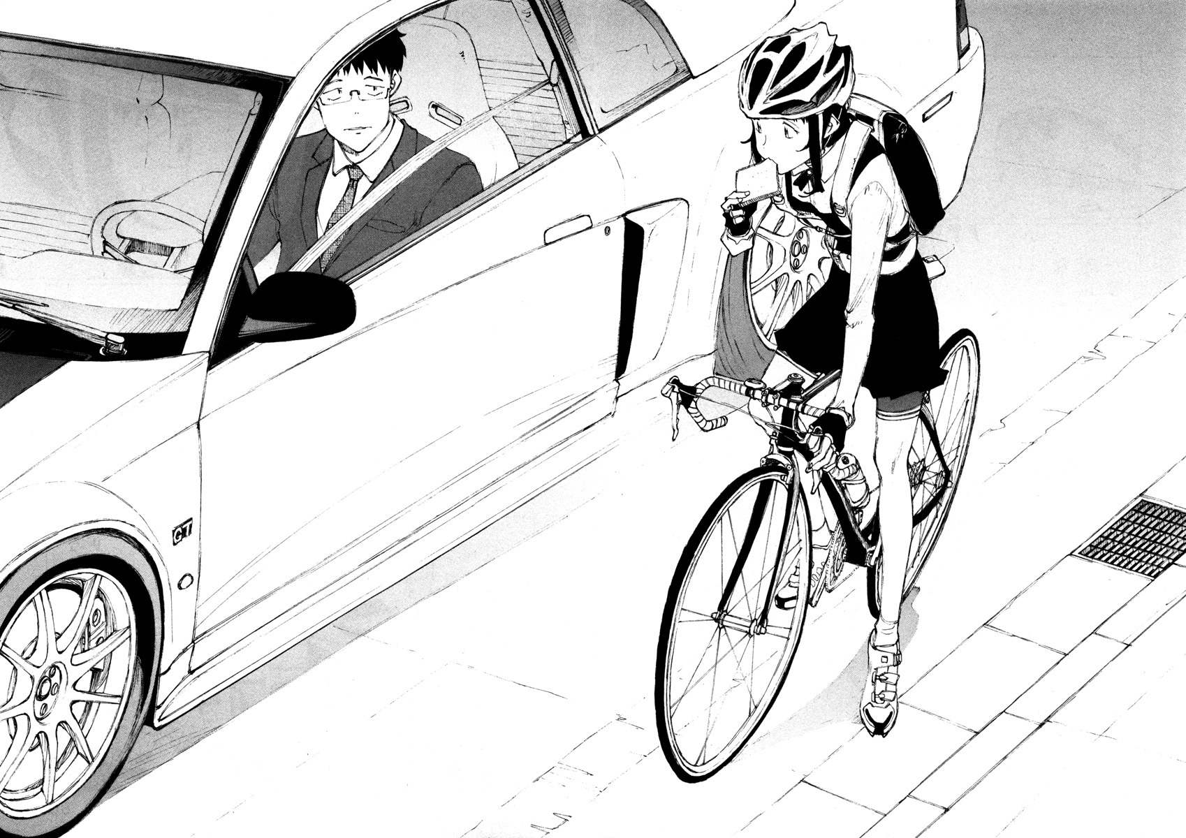 Noririn Chapter 11 page 6 - Chapter 11: The girl who biked while holding a piece of bread in her mouth