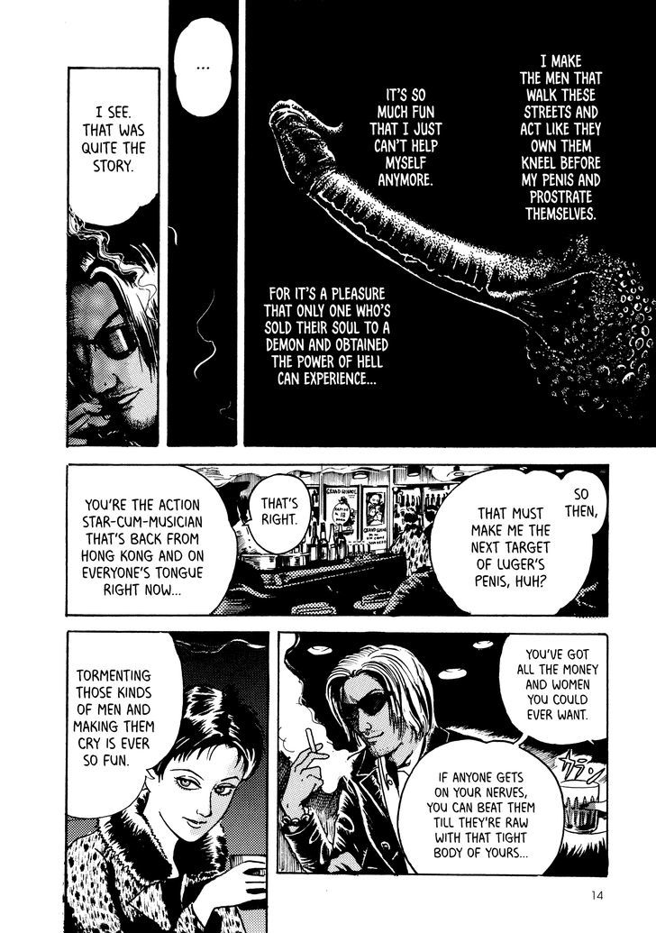 Noroi Michiru Shoki Kessakusen Chapter 1 page 14 - Chapter 1 : Luger -The Dwarf-