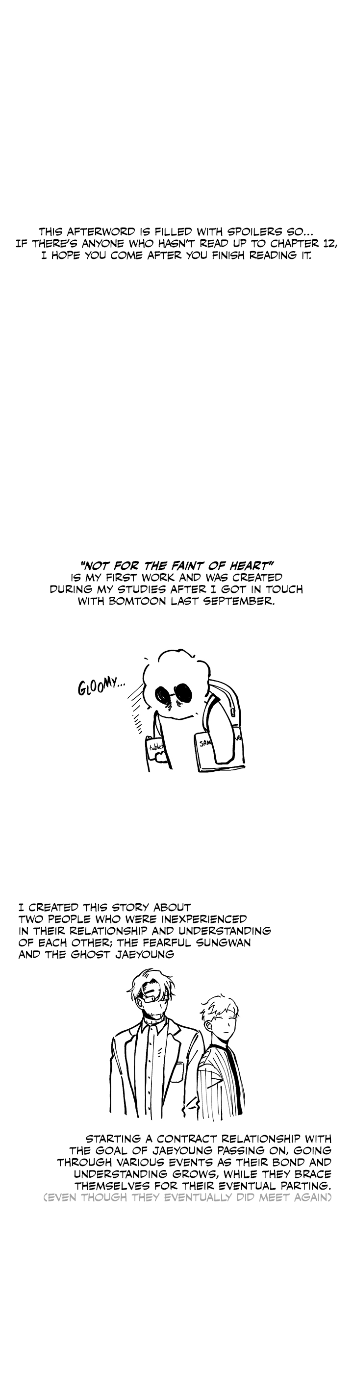 Not for the Faint of Heart Chapter 12.5 page 4 - Chapter 12.5: Afterword