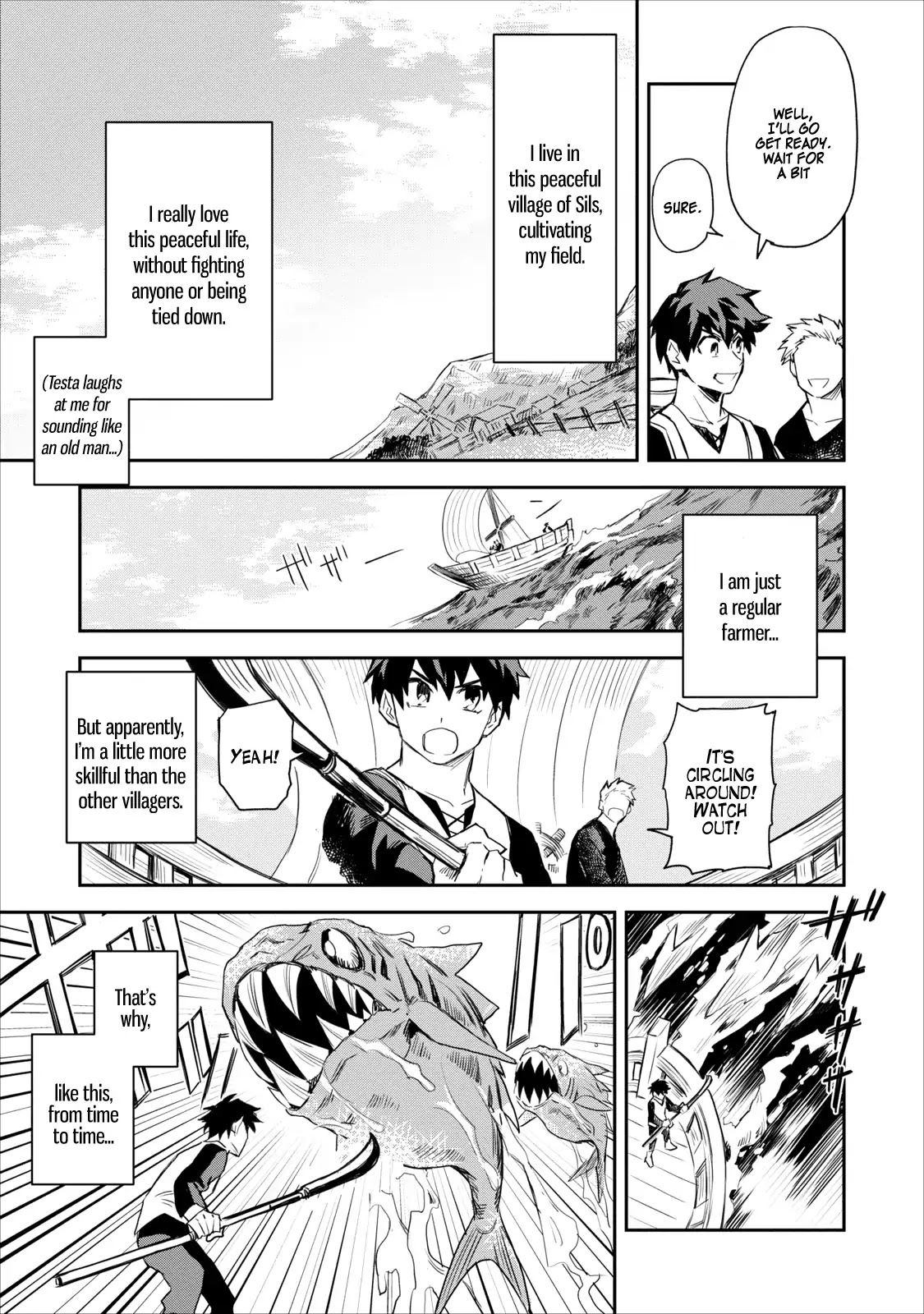 Noumin Kanren no Skill bakka Agetetara Naze ka Tsuyoku Natta Chapter 1 page 4 - Chapter 1