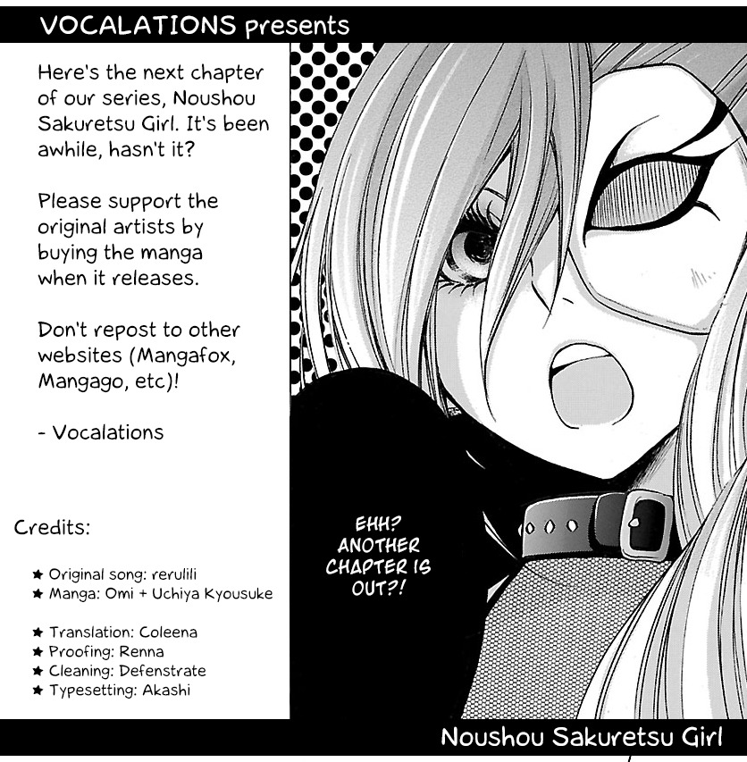 Noushou Sakuretsu Girl Chapter 3 page 1 - Chapter 3: Nonconvergent Irrationality