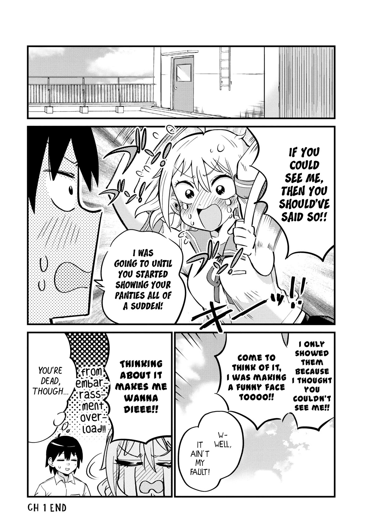 Now That I'm a Ghost, It Won't Be Noticed Even if I Show My Panties, Right? Chapter 1 page 16 - Chapter 1
