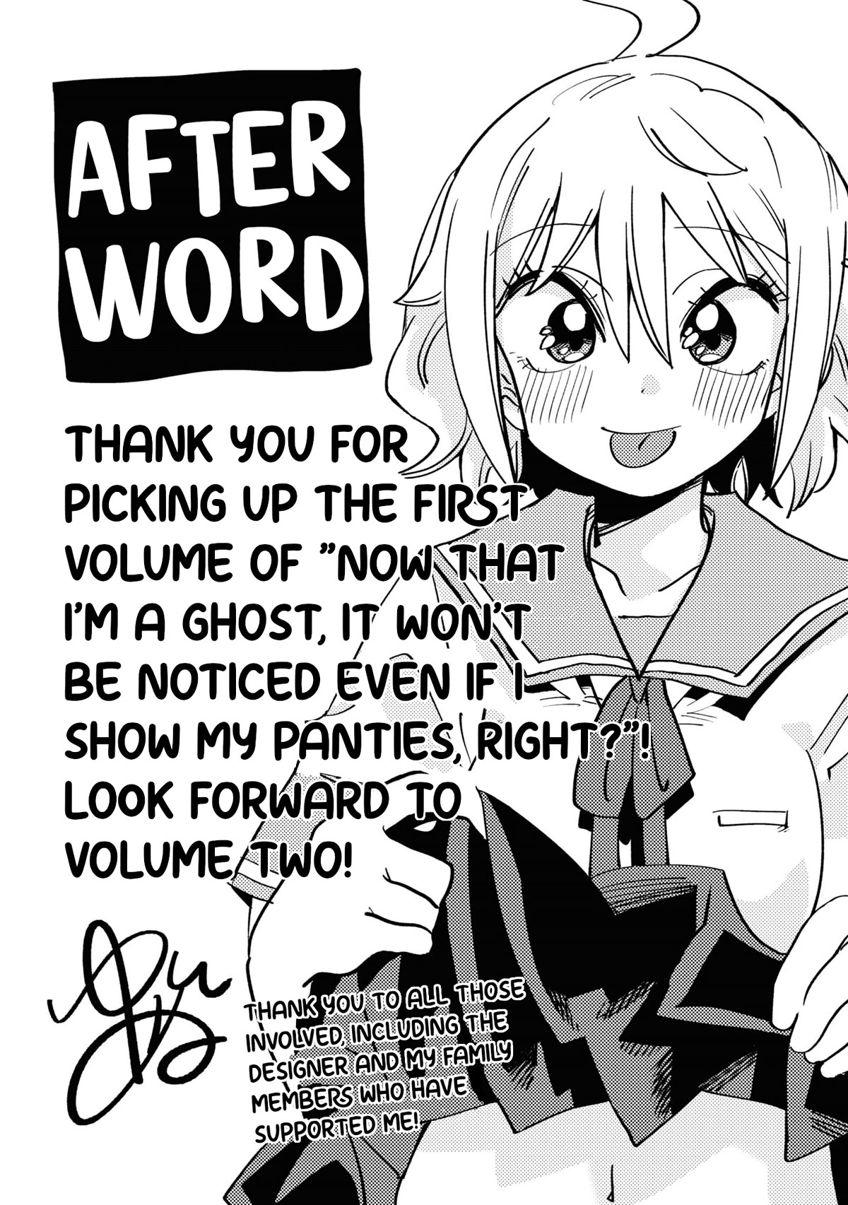 Now That I'm a Ghost, It Won't Be Noticed Even if I Show My Panties, Right? Chapter 13.5 page 15 - Chapter 13.5: Bonus Manga