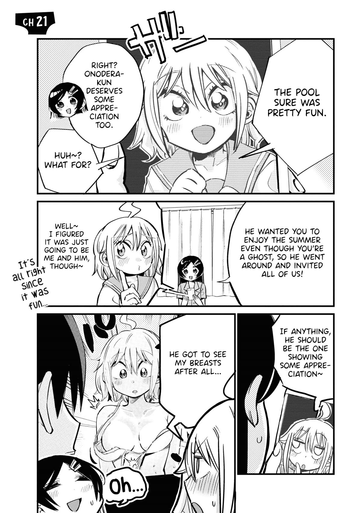 Now That I'm a Ghost, It Won't Be Noticed Even if I Show My Panties, Right? Chapter 21 page 1 - Chapter 21