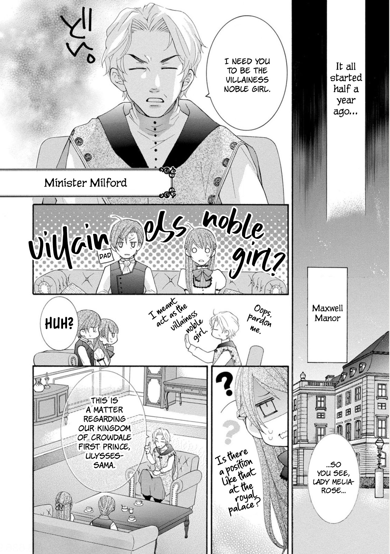 Now That I've Been Chosen to be the Villainess, I'll Show You an Elegant Performance! Chapter 1 page 9 - Chapter 1