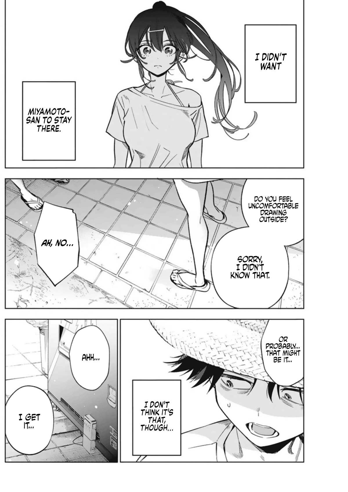 Now That We Draw Chapter 8 page 22 - Chapter 8: Can't Look Straight in the Eyes