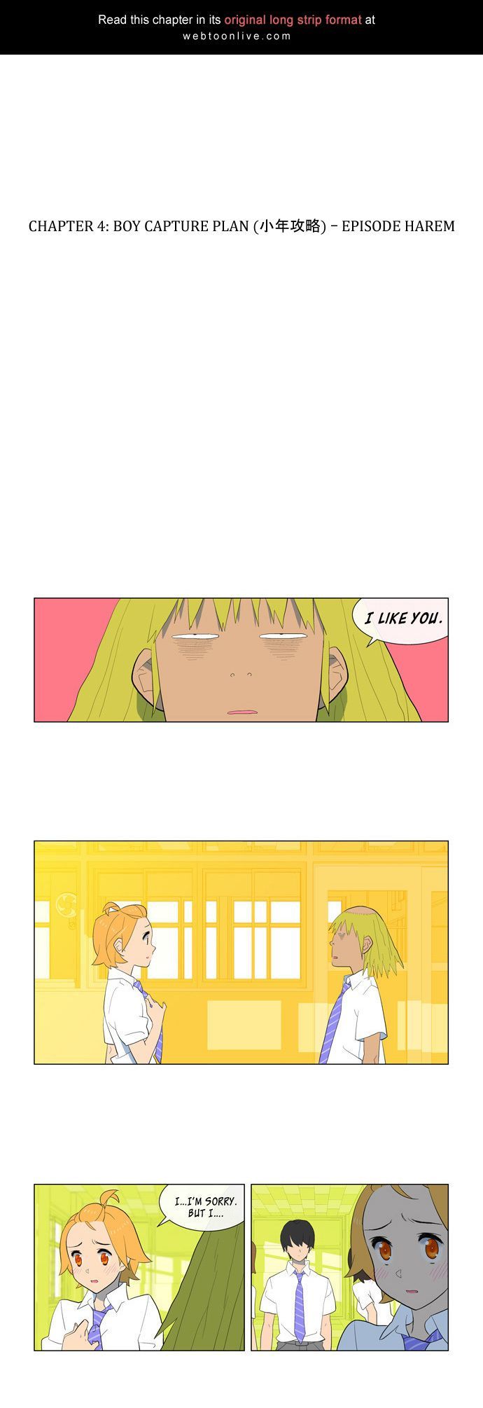 Nowhere Boy Chapter 4 page 1 - Chapter 4 : Boy Capture Plan -- Episode Harem
