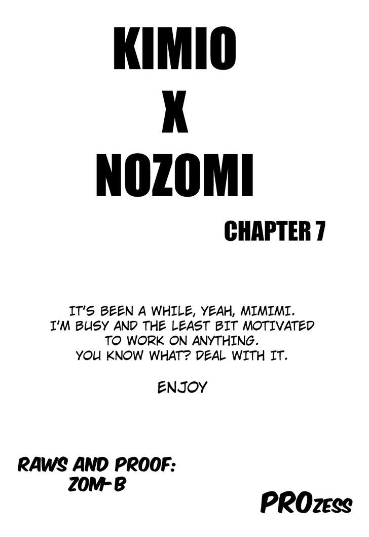 Nozo x Kimi Chapter 7 page 1 - Chapter 7 : Special Girl