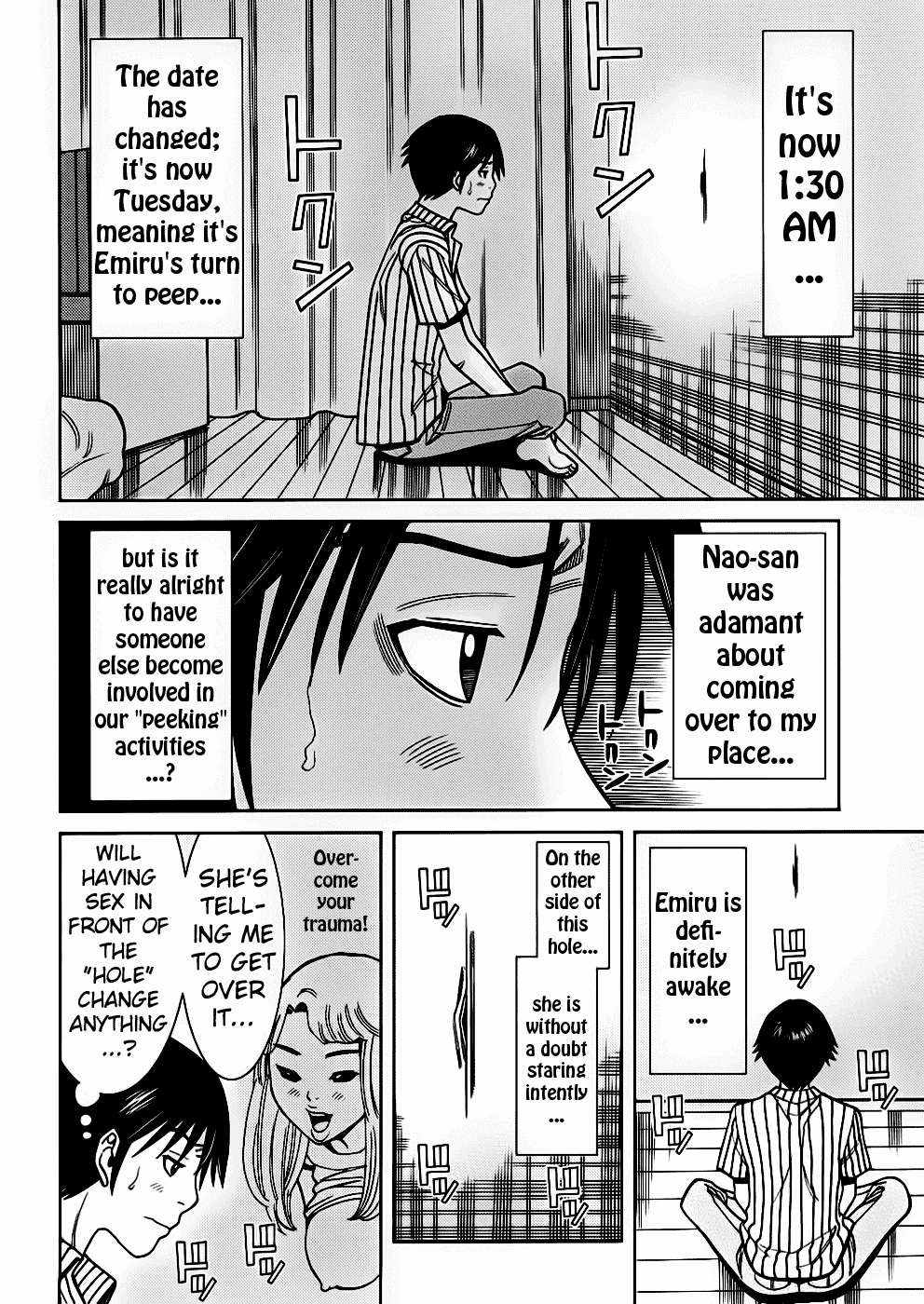 Nozoki Ana Chapter 53 page 4 - Chapter 53: Come Out Of Your Hole