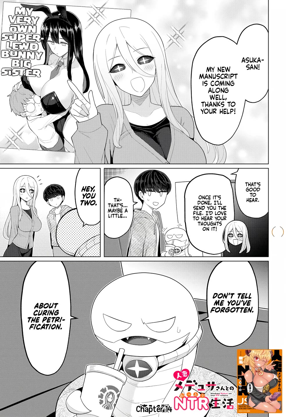 NTR (Netori) Life With a Married Medusa Woman Chapter 14 page 2 - Chapter 14