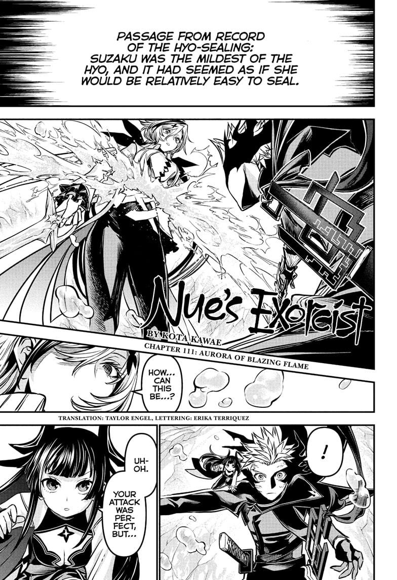 Nue's Exorcist Chapter 111 page 1 - Chapter 111