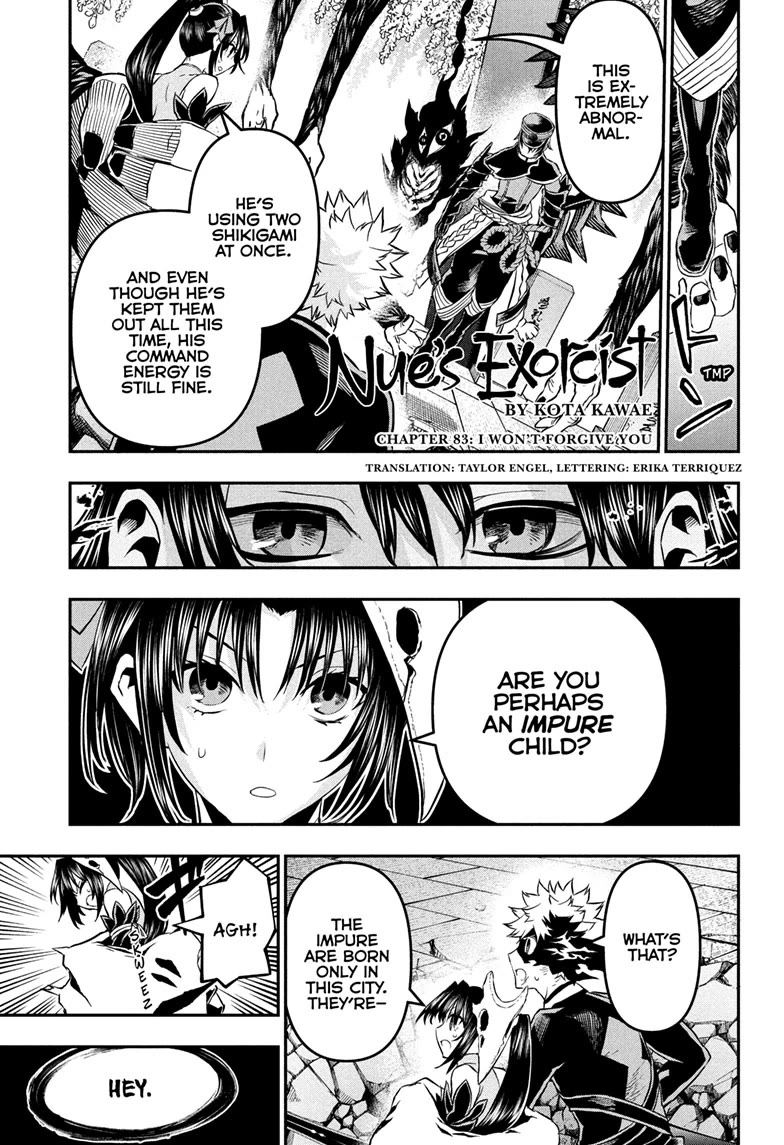 Nue's Exorcist Chapter 83 page 1 - Chapter 83