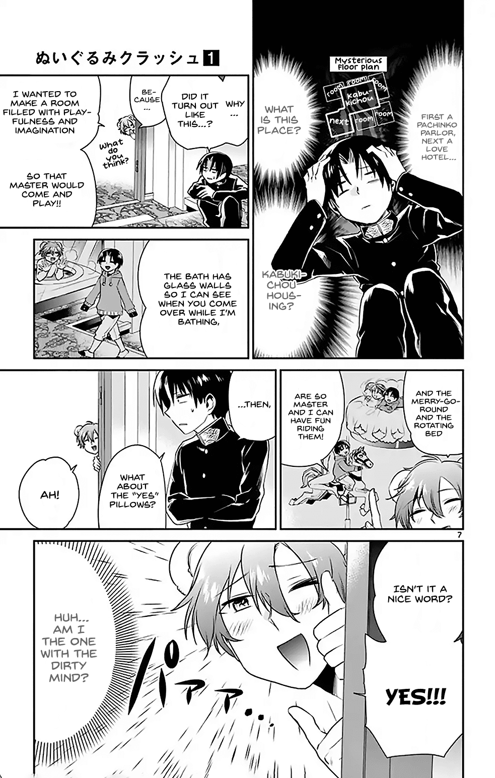 Nuigurumi Kurasshu Chapter 9 page 7 - Chapter 9: Sparklingly Piercing Your Heart From the Entertainment District