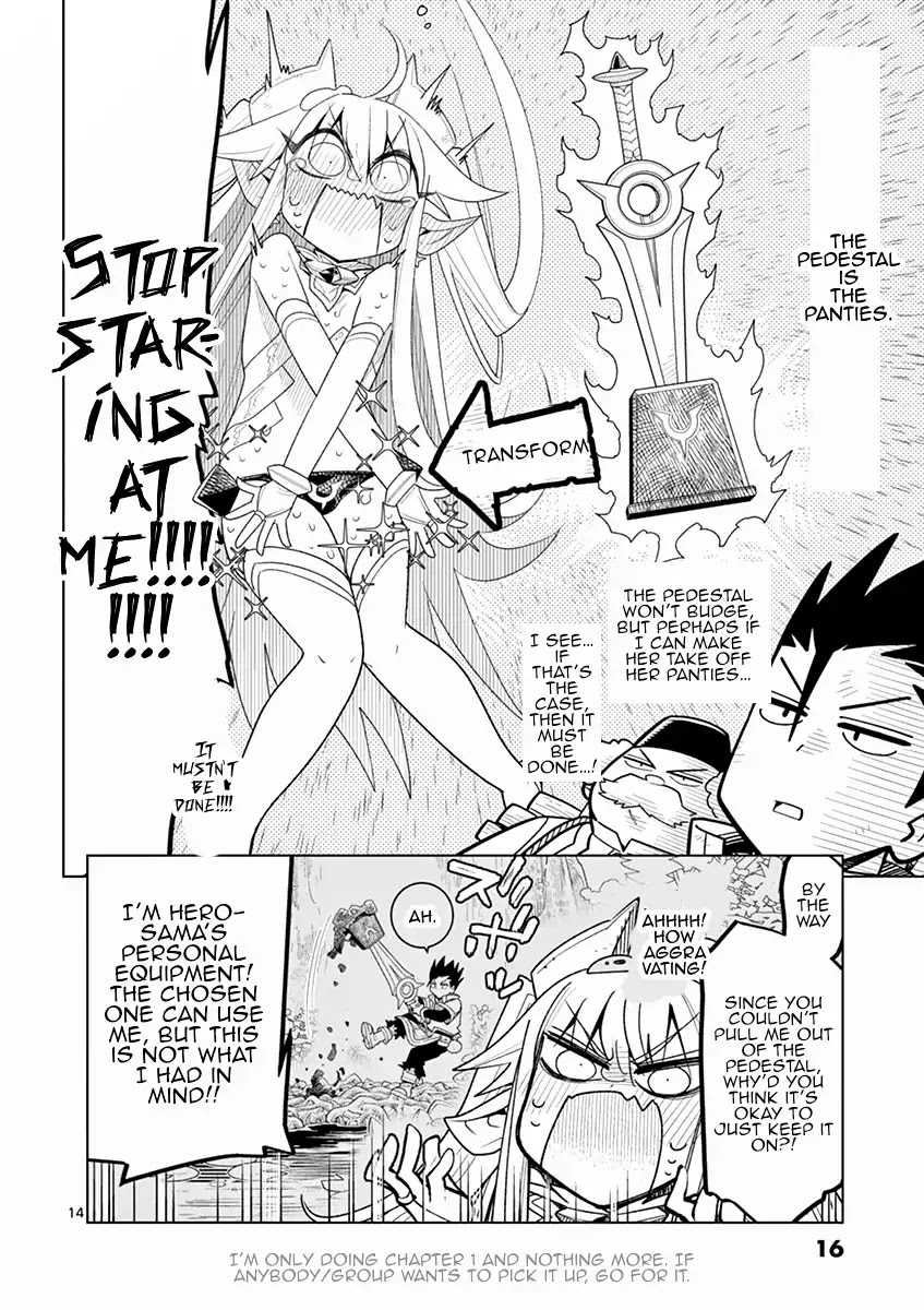 Nukenai Seiken-chan Chapter 1 page 15 - Chapter 1: I'm the holy sword, Excelia!