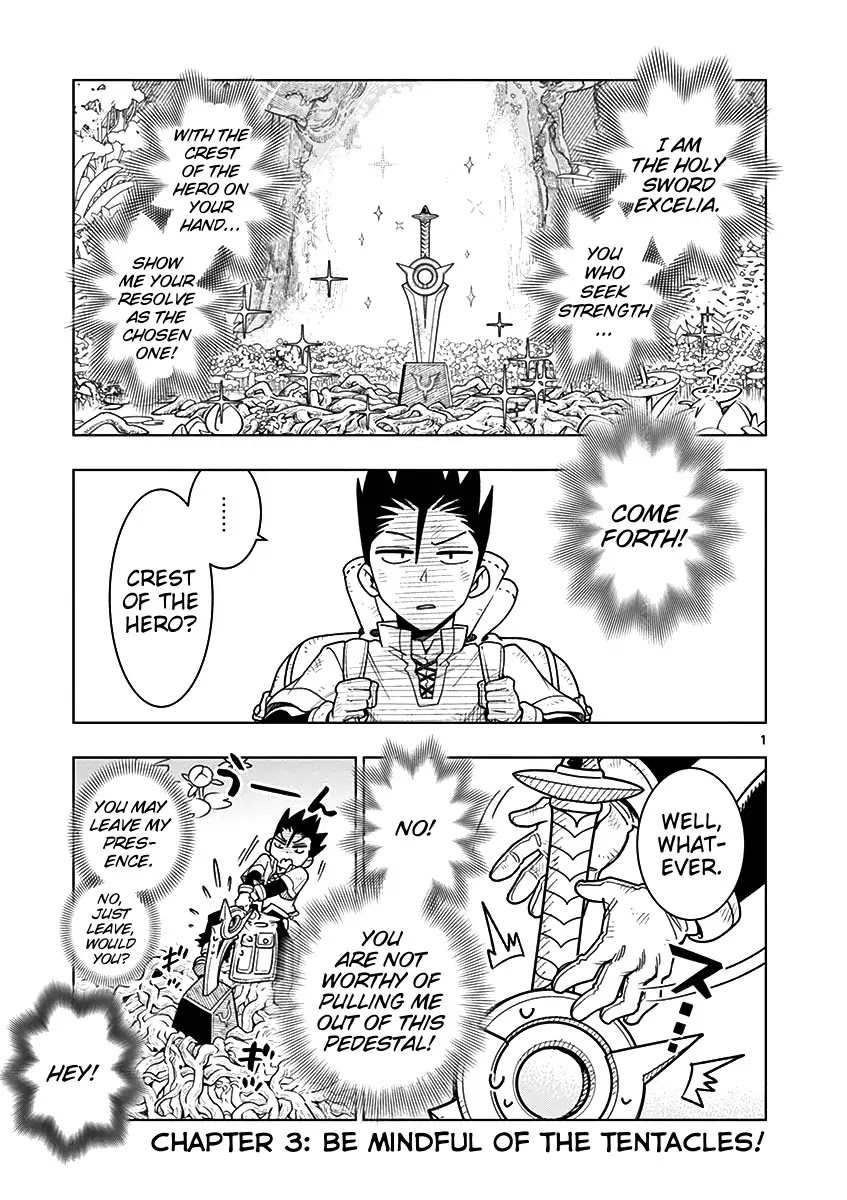 Nukenai Seiken-chan Chapter 3 page 1 - Chapter 3: Be Mindful Of The Tentacles!
