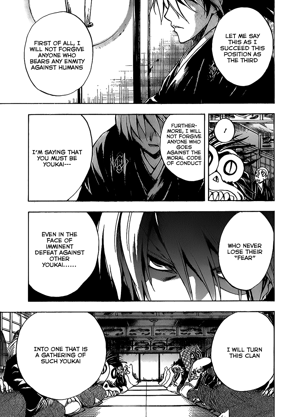 Nurarihyon no Mago Chapter 134 page 17 - Chapter 134: Rikuo Makes a Declaration