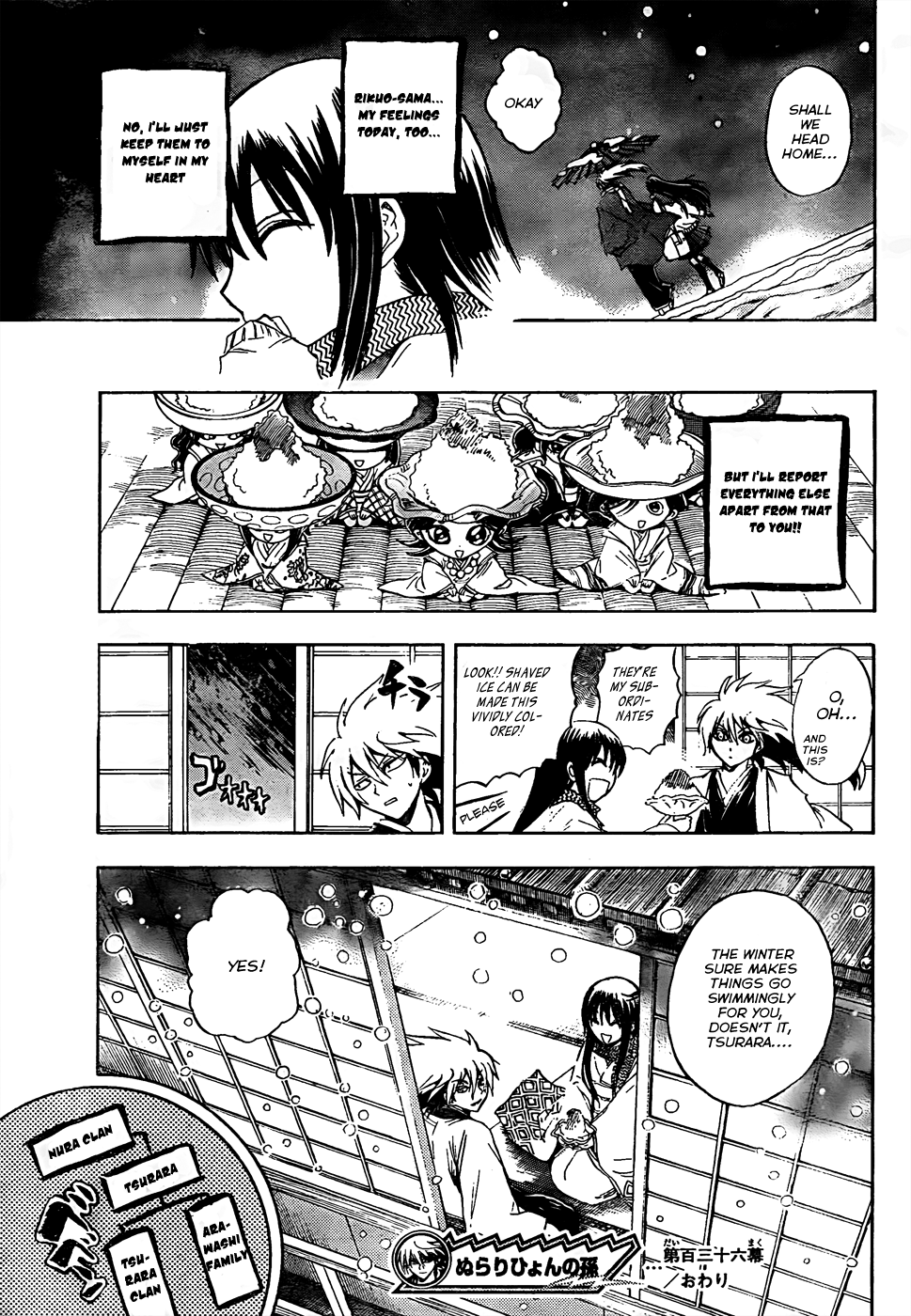 Nurarihyon no Mago Chapter 136 page 24 - Chapter 136: Tsurara and Arawashi Clan