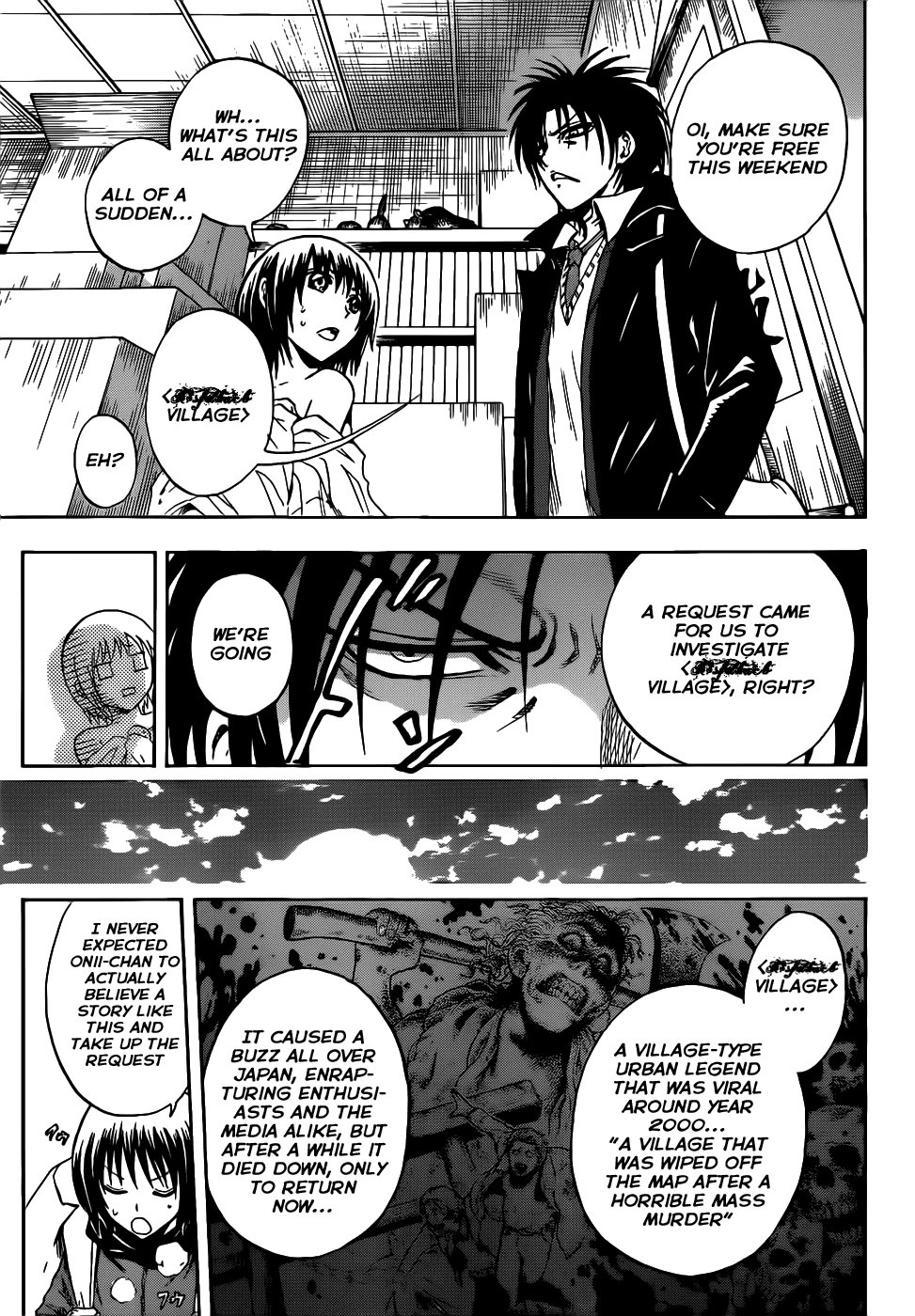 Nurarihyon no Mago Chapter 141 page 11 - Chapter 141: The People Eating Village