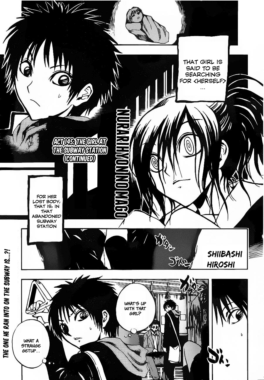 Nurarihyon no Mago Chapter 145 page 1 - Chapter 145: The Girl at The Subway Station (2)