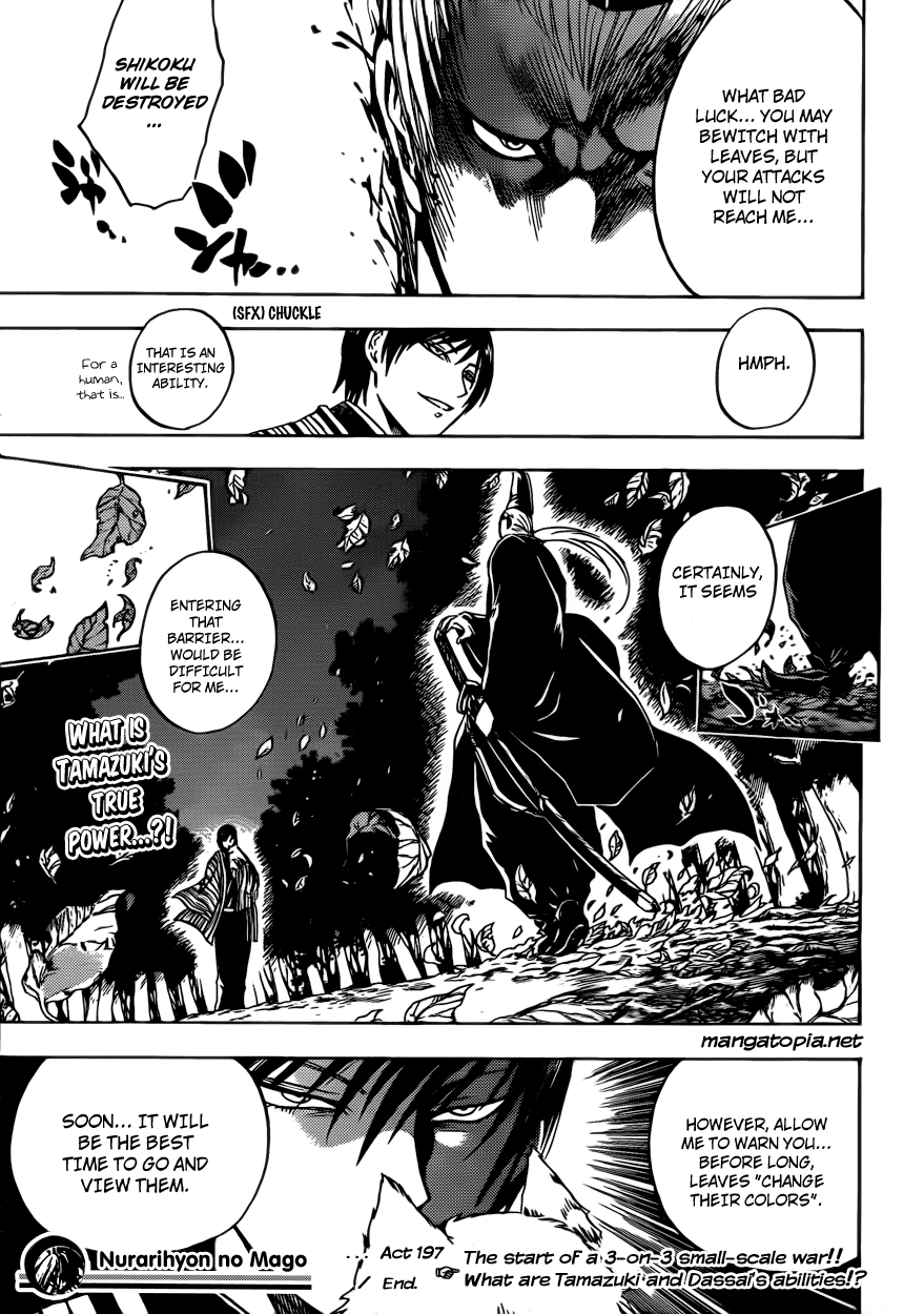 Nurarihyon no Mago Chapter 197 page 20 - Chapter 197: A Small-Scale War