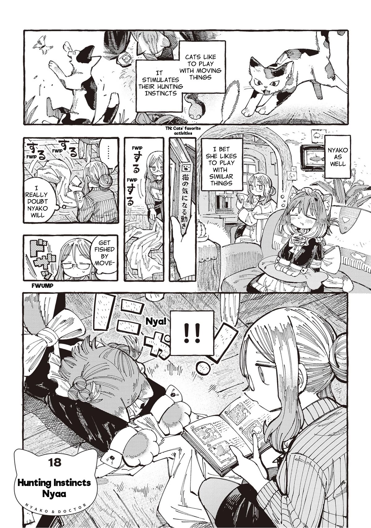 Nyako and Professor Chapter 18 page 1 - Chapter 18: Hunting Instincts Nyaa