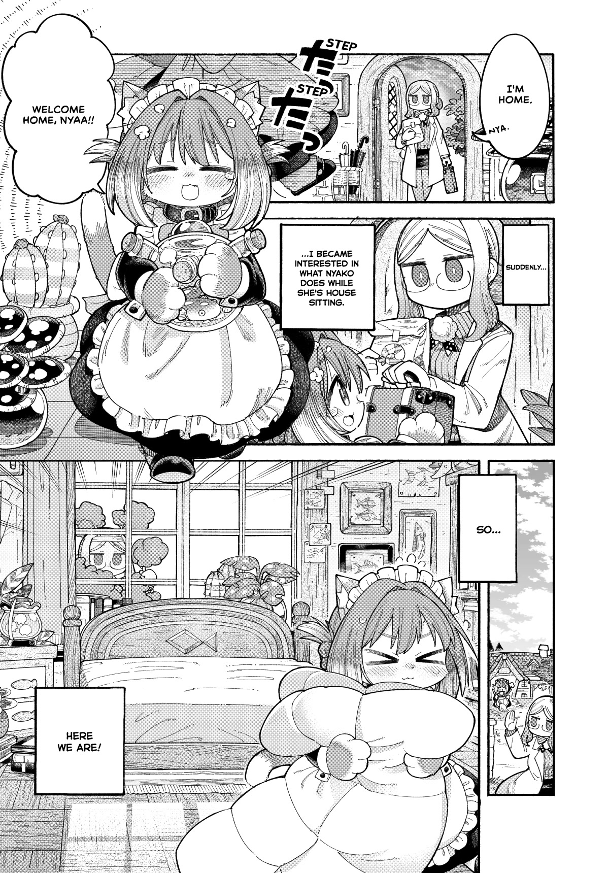 Nyako and Professor Chapter 4 page 1 - Chapter 4: Embarassing House Sitting