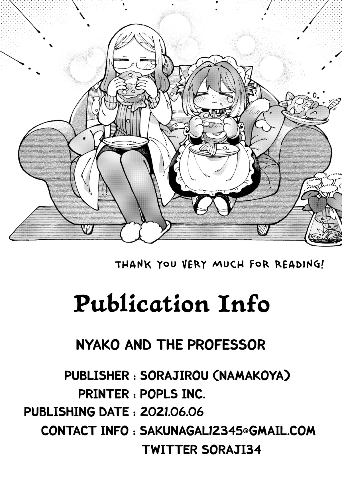 Nyako and Professor Chapter 6.9 page 16 - Chapter 6.9: Extra Stuff + Cover Story