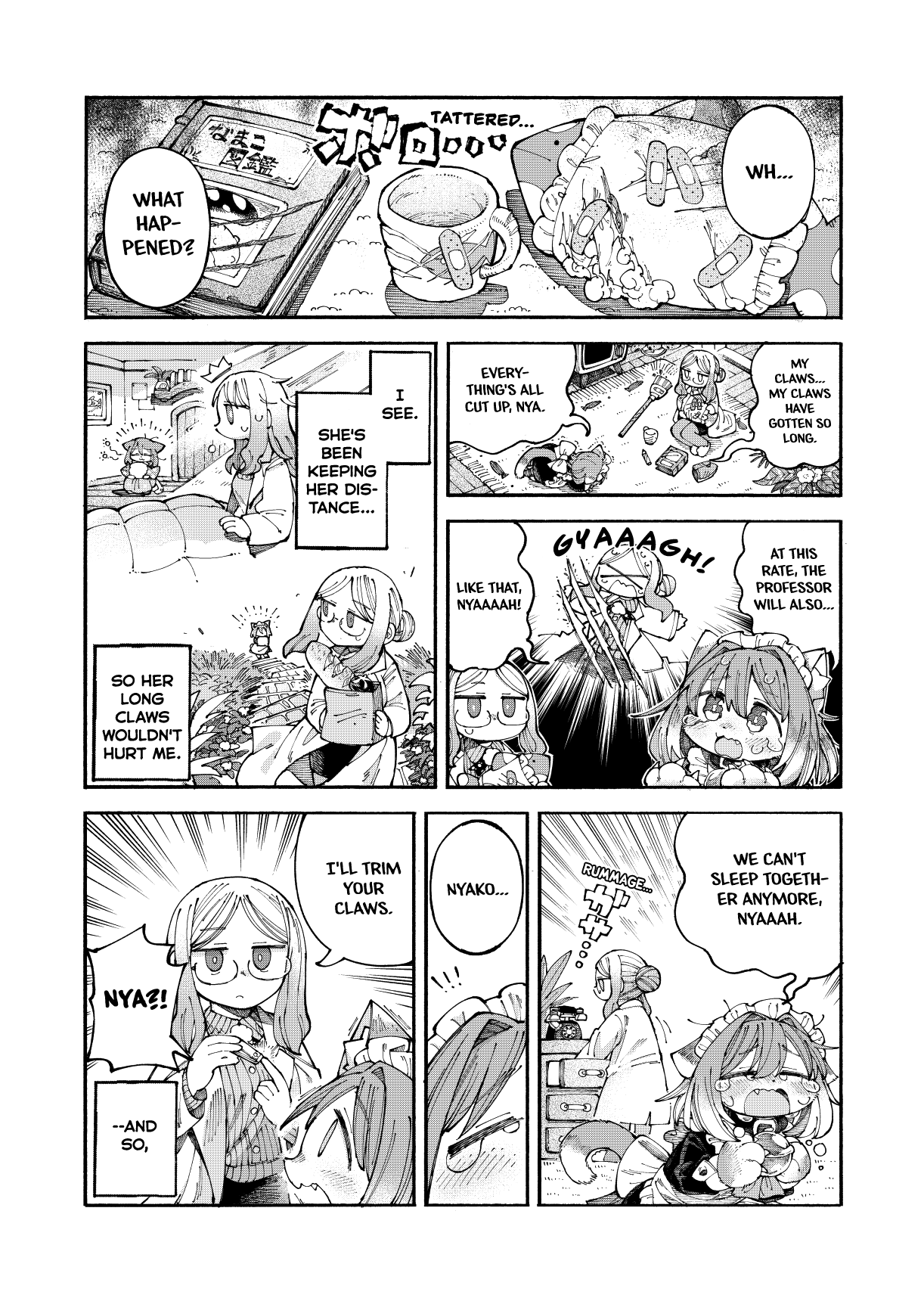 Nyako and Professor Chapter 7 page 2 - Chapter 7: Trimming Claws