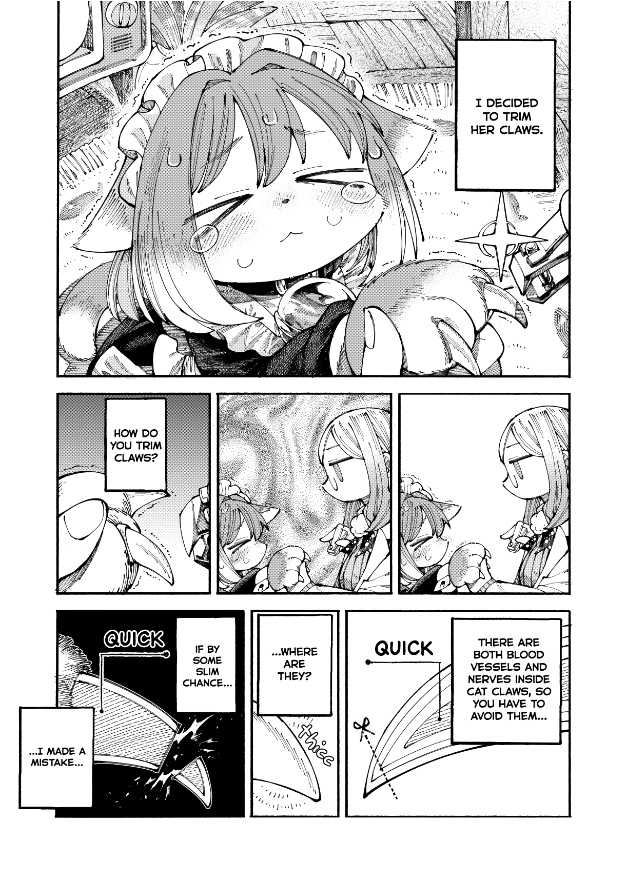Nyako and Professor Chapter 7 page 3 - Chapter 7: Trimming Claws