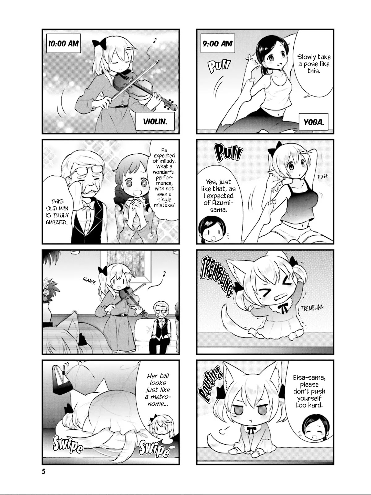 Nyanko Days Chapter 14 page 6 - Chapter 14: A Day in Elsa's Life