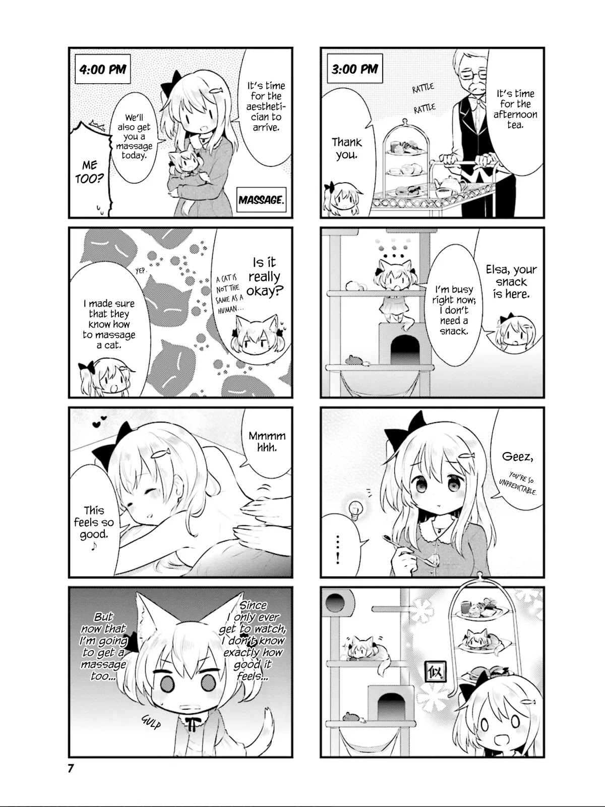 Nyanko Days Chapter 14 page 8 - Chapter 14: A Day in Elsa's Life