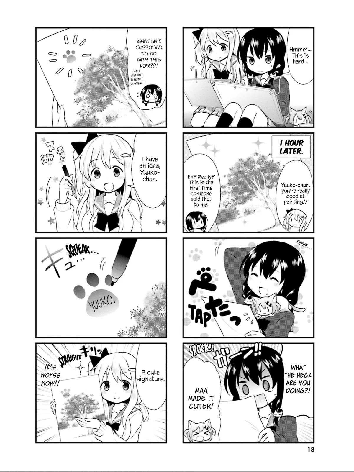 Nyanko Days Chapter 15 page 7 - Chapter 15: Maa's Drawing