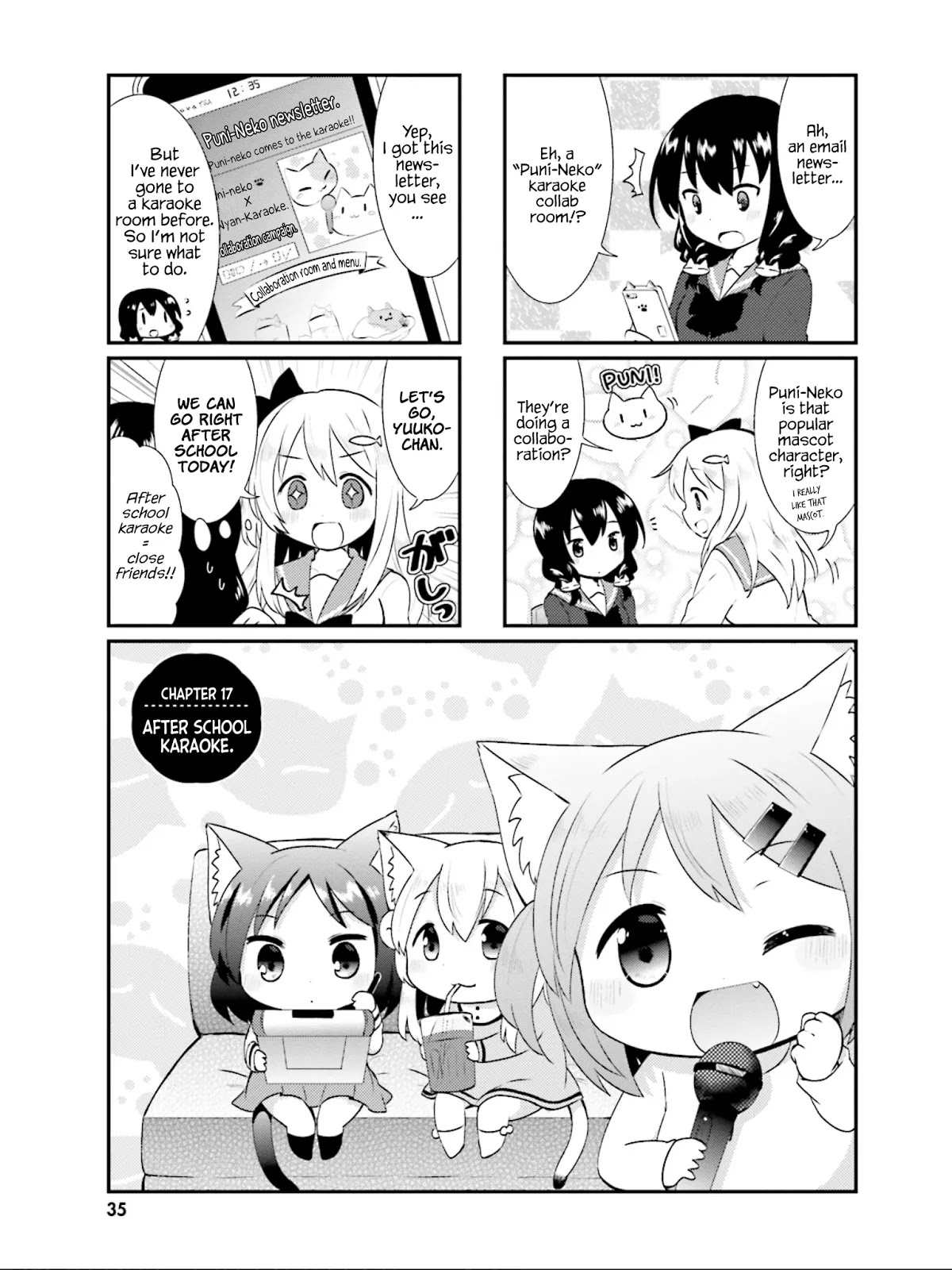Nyanko Days Chapter 17 page 4 - Chapter 17: After School Karaoke