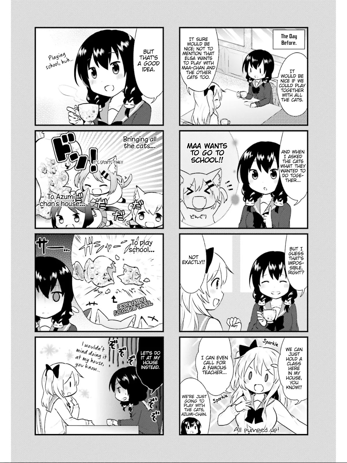 Nyanko Days Chapter 18 page 3 - Chapter 18: Cat and School
