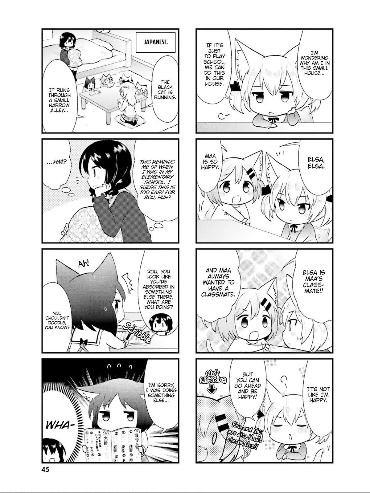 Nyanko Days Chapter 18 page 4 - Chapter 18: Cat and School