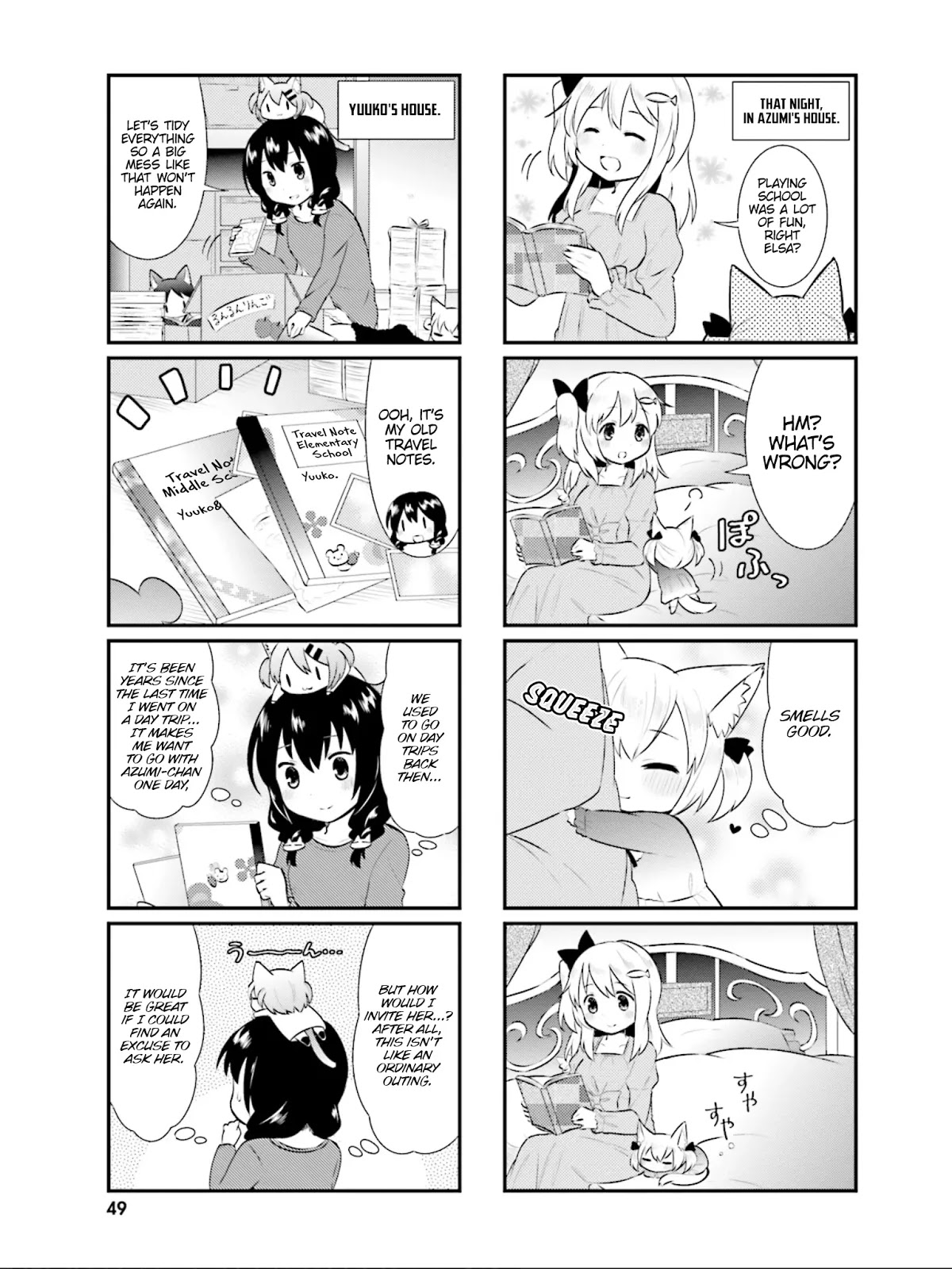 Nyanko Days Chapter 18 page 8 - Chapter 18: Cat and School