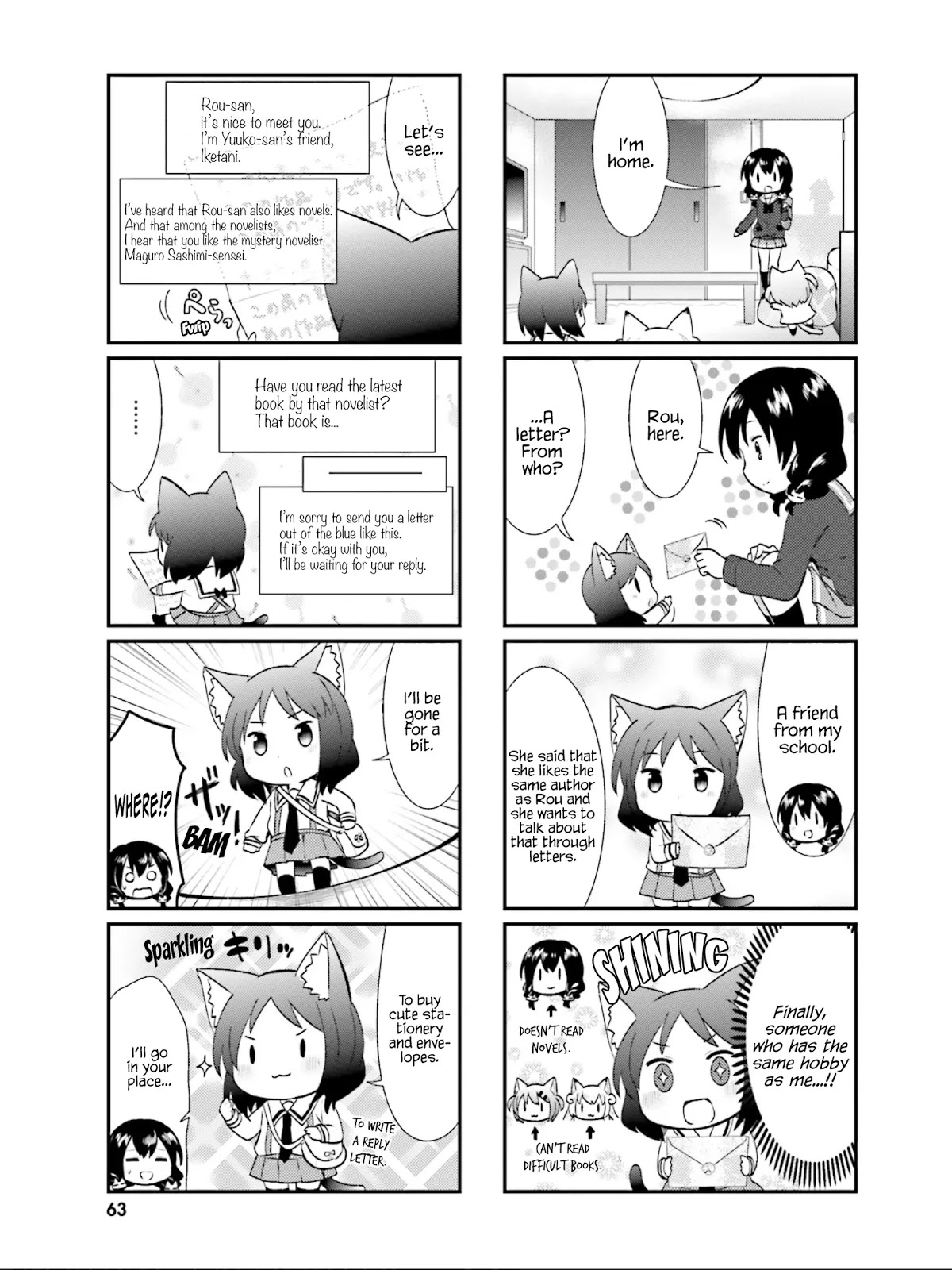 Nyanko Days Chapter 20 page 4 - Chapter 20: Let's Write Letters