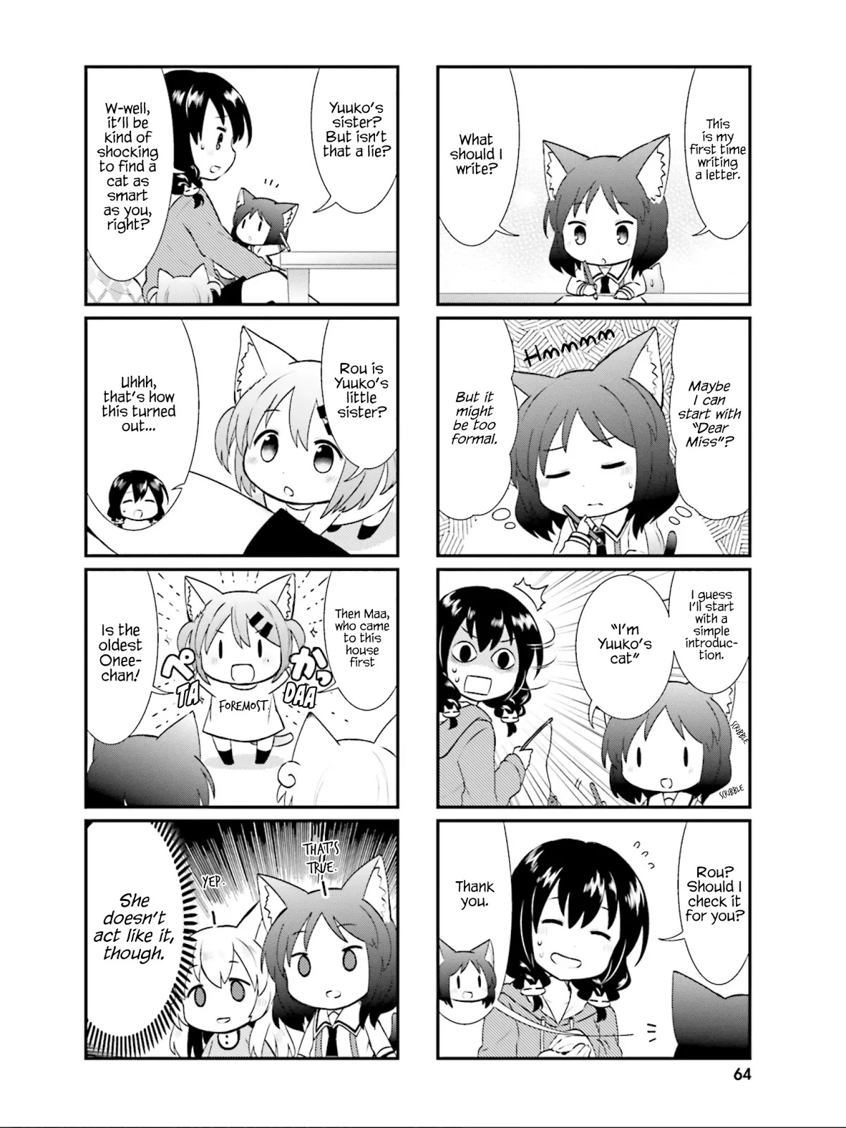Nyanko Days Chapter 20 page 5 - Chapter 20: Let's Write Letters