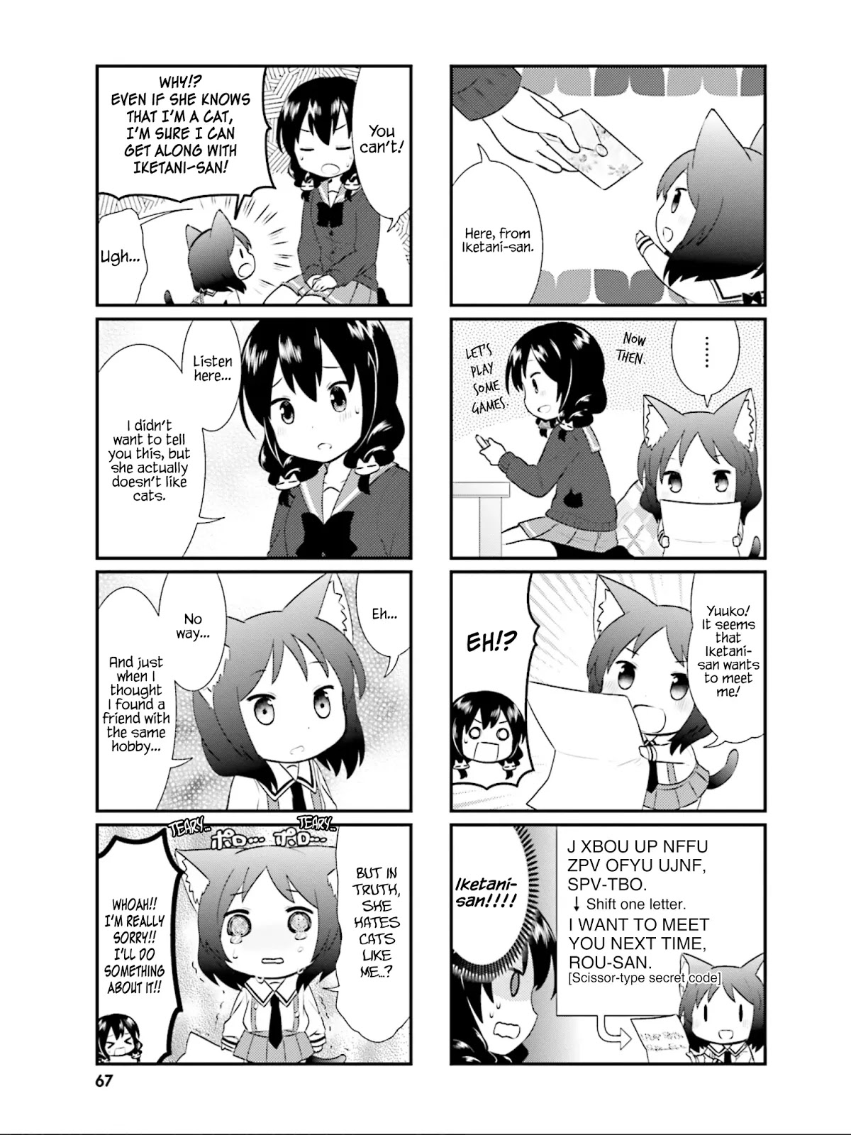 Nyanko Days Chapter 20 page 8 - Chapter 20: Let's Write Letters
