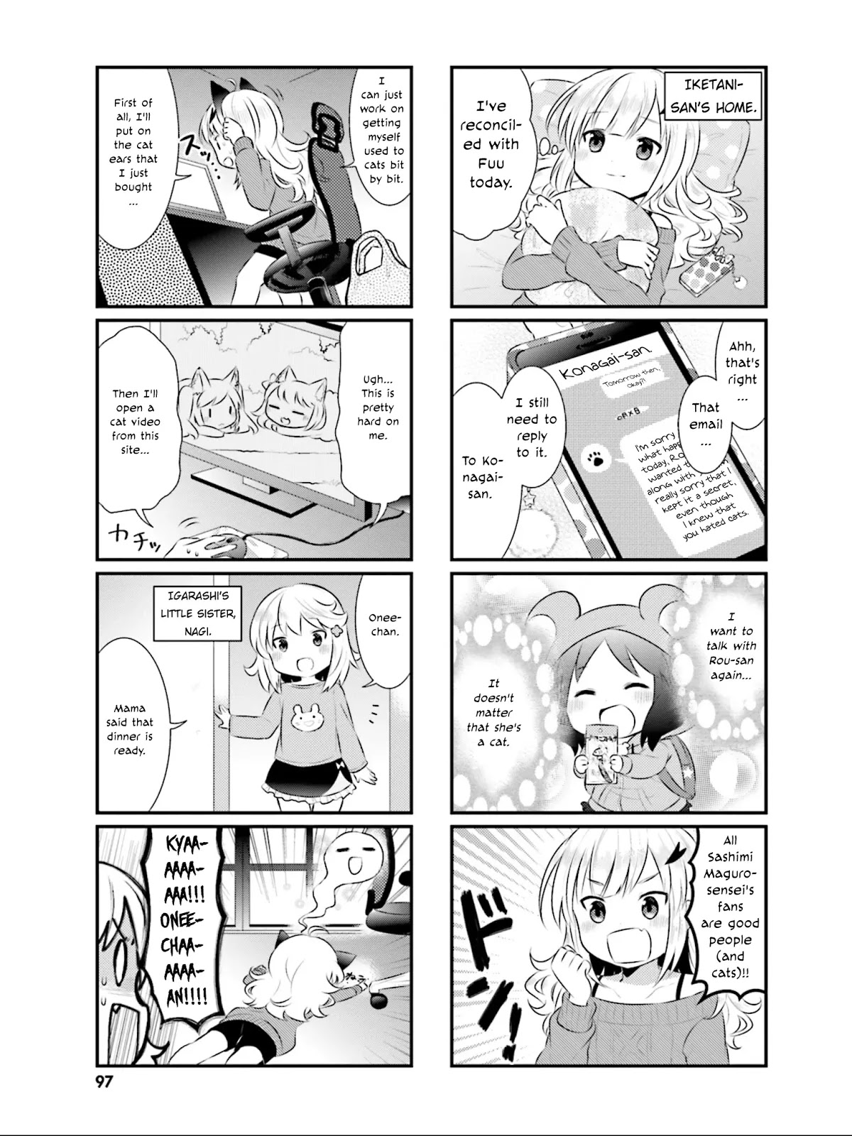 Nyanko Days Chapter 23 page 8 - Chapter 23: Igarashi and Cats