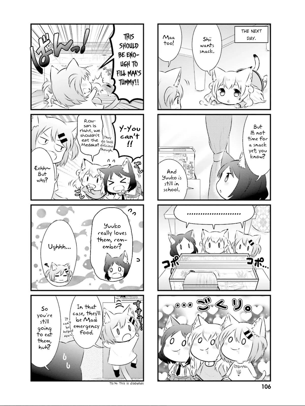 Nyanko Days Chapter 24 page 7 - Chapter 24: Yuuko Keeping Medaka