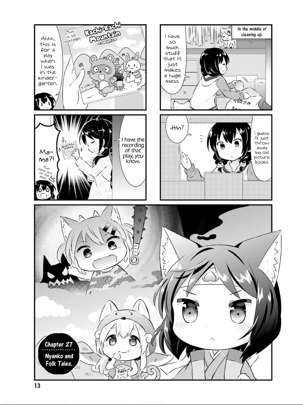 Nyanko Days Chapter 27 page 2 - Chapter 27: Nyanko & Folk Tales