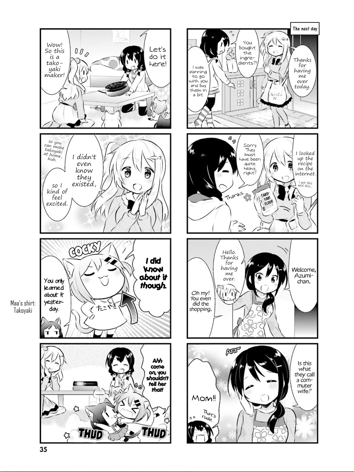 Nyanko Days Chapter 29 page 4 - Chapter 29: A Takoyaki Party With the Nyanko