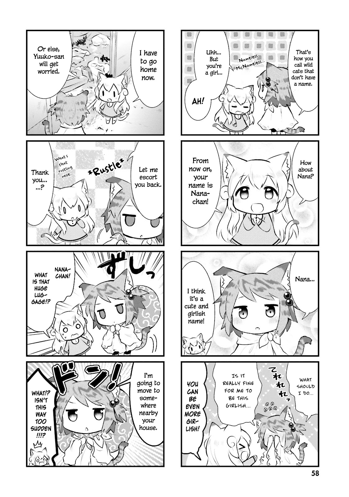 Nyanko Days Chapter 31 page 8 - Chapter 31: Shii and the Wild Cat