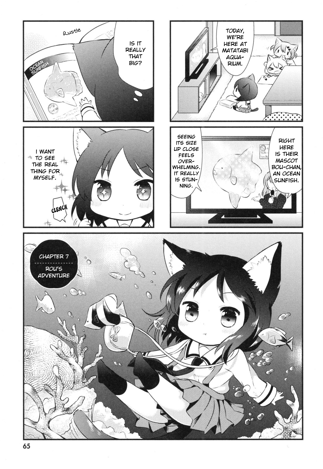Nyanko Days Chapter 7 page 1 - Chapter 7: Rou's Adventure