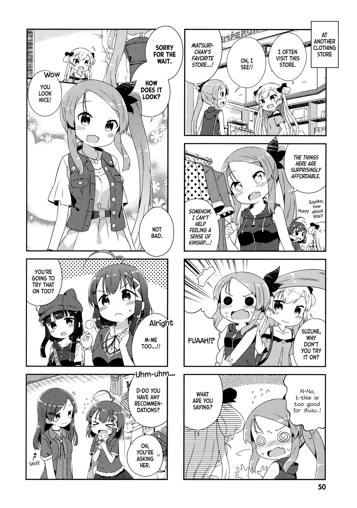 Nyoroko no Namahousou! Chapter 15 page 4 - Chapter 15: Shopping with everyone!