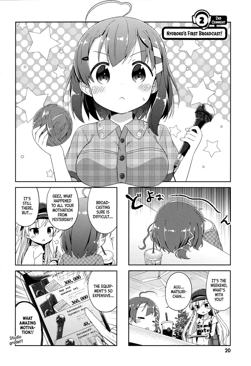 Nyoroko no Namahousou! Chapter 2 page 2 - Chapter 2 : Nyoroko's First Broadcast!