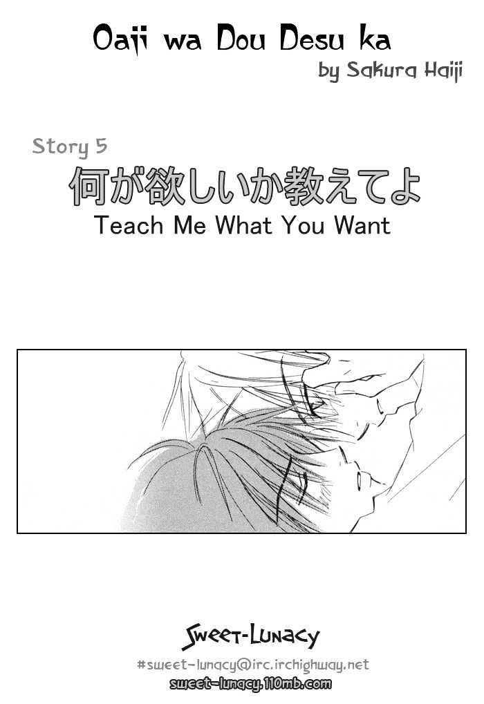 Oaji wa Dou desu ka? Chapter 5 page 2 - Chapter 5: Tell Me What You Want